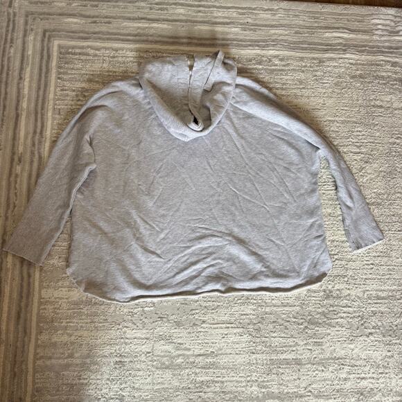 NEW Frank & Eileen Kane Capelet Hoodie in Gray Melange Triple Fleece Sz L - Picture 6 of 7